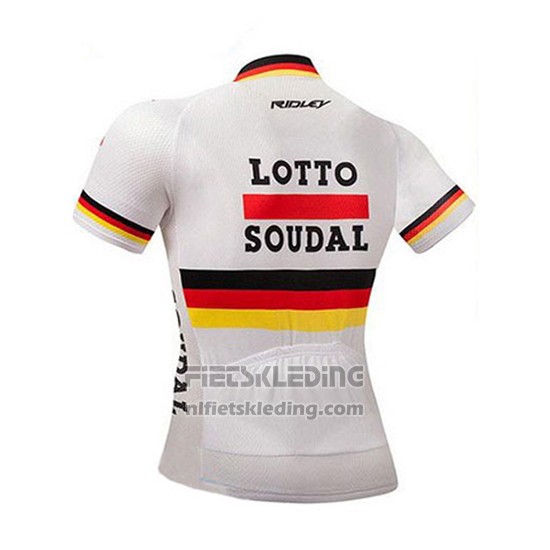 2018 Fietskleding Lotto Soudal Kampioen Duitsland Korte Mouwen en Koersbroek